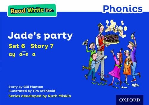 Бумажная книга «Read Write Inc. Phonics: Jade's Party (Blue Set 6 Storybook 7)», автор Джилл Мантон - фото №1