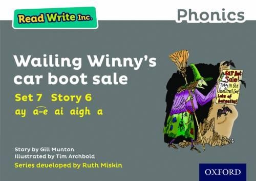 Бумажная книга «Read Write Inc. Phonics: Wailing Winny's Car Boot Sale (Grey Set 7 Storybook 6)», автор Джилл Мантон - фото №1