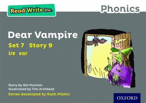 Бумажная книга «Read Write Inc. Phonics: Dear Vampire (Grey Set 7 Storybook 9)», автор Джилл Мантон - фото №1