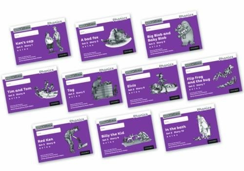 Паперова книга «Set 2 Purple Storybooks – Black and White - Pack of 10» - фото №1