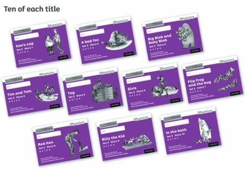 Паперова книга «Set 2 Purple Storybooks – Black and White - Pack of 100» - фото №1