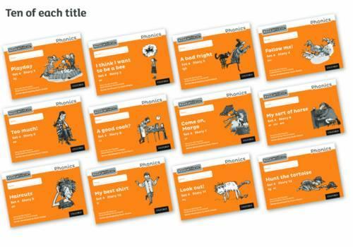 Паперова книга «Set 4 Orange Storybooks – Black and White - Pack of 120» - фото №1