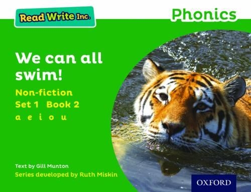 Бумажная книга «Read Write Inc. Phonics: We Can All Swim! (Green Set 1 Non-fiction 2)», автор Джилл Мантон - фото №1
