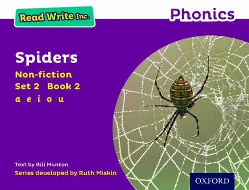 Бумажная книга «Read Write Inc. Phonics: Spiders (Purple Set 2 Non-fiction 2)», автор Джилл Мантон - фото №1