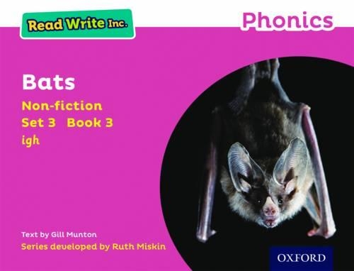 Паперова книга «Read Write Inc. Phonics: Bats (Pink Set 3 Non-fiction 3)», автор Джилл Мантон - фото №1