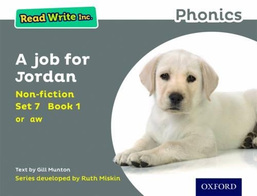 Бумажная книга «Read Write Inc. Phonics: A Job for Jordan (Grey Set 7 Non-fiction 1)», автор Джилл Мантон - фото №1