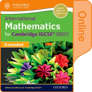 Паперова книга «International Mathematics for Cambridge IGCSE Online Student Book», авторів Девід Рейнер, Джим Фенсом - фото №1