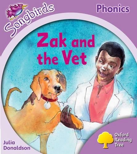 Паперова книга «Oxford Reading Tree Songbirds Phonics: Level 1+: Zak and the Vet», автор Джулія Дональдсон - фото №1