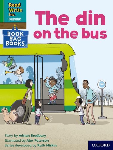 Бумажная книга «Read Write Inc. Phonics: The din on the bus (Green Set 1 Book Bag Book 1)», автор Адриан Бредбери - фото №1