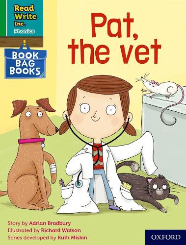 Бумажная книга «Read Write Inc. Phonics: Pat, the vet (Green Set 1 Book Bag Book 2)», автор Адриан Бредбери - фото №1