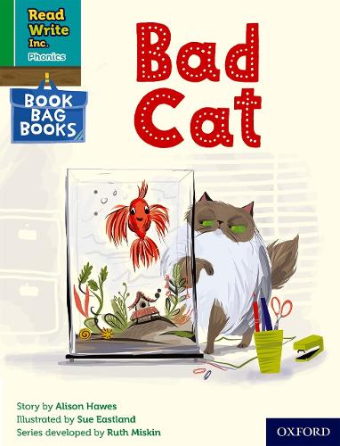 Паперова книга «Read Write Inc. Phonics: A bad cat (Green Set 1 Book Bag Book 3)», автор Елісон Хоз - фото №1