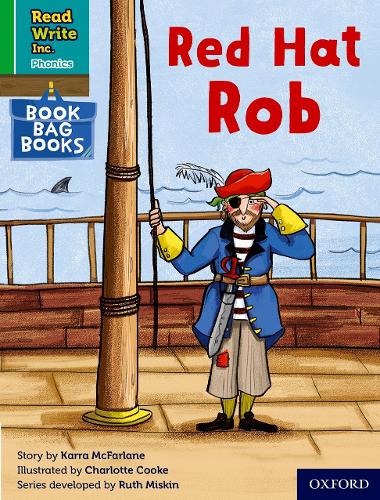 Бумажная книга «Read Write Inc. Phonics: Red Hat Rob (Green Set 1 Book Bag Book 5)», автор Карра Макфарлейн - фото №1