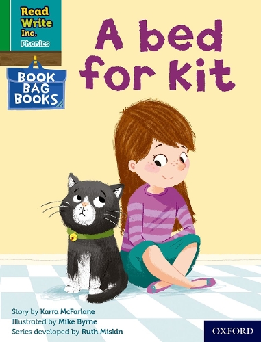 Бумажная книга «Read Write Inc. Phonics: A bed for Kit (Green Set 1 Book Bag Book 10)», автор Карра Макфарлейн - фото №1