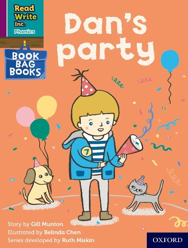 Бумажная книга «Read Write Inc. Phonics: Dan's party (Purple Set 2 Book Bag Book 3)», автор Джилл Мантон - фото №1