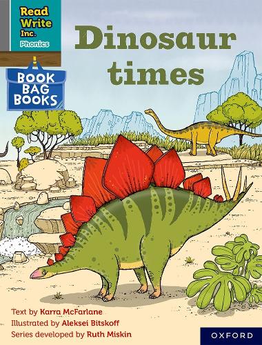 Бумажная книга «Read Write Inc. Phonics: Dinosaur times (Grey Set 7 Book Bag Book 12)», автор Карра Макфарлейн - фото №1