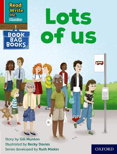 Бумажная книга «Read Write Inc. Phonics: Lots of us (Red Ditty Book Bag Book 8)», автор Джилл Мантон - фото №1