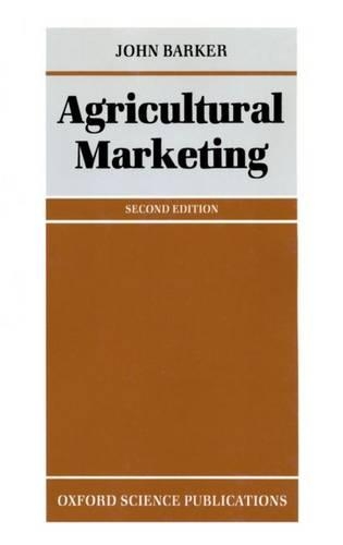 Паперова книга «Agricultural Marketing», автор Джон Баркер - фото №1