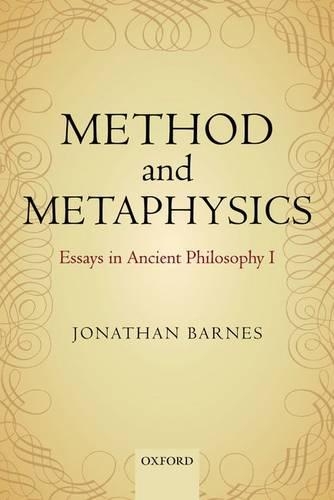 Паперова книга «Method and Metaphysics: Essays in Ancient Philosophy I», автор Джонатан Барнс - фото №1