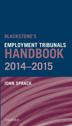 Паперова книга «Blackstone's Employment Tribunals Handbook 2014-15», автор Джон Спрак - фото №1