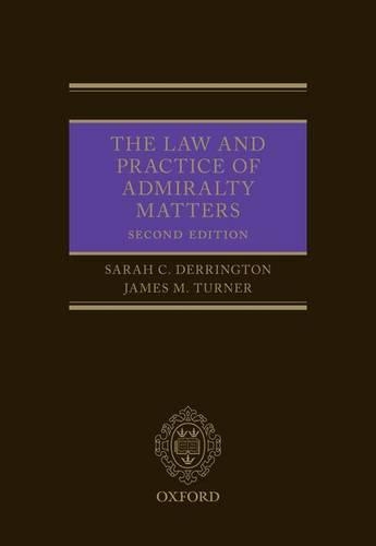Бумажная книга «The Law and Practice of Admiralty Matters», авторов Джеймс М. Тернер, Сара Деррингтон - фото №1