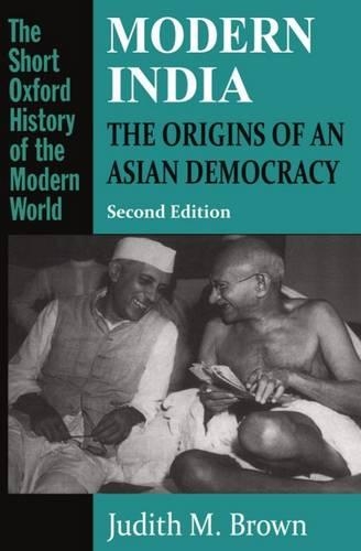 Паперова книга «Modern India: The Origins of an Asian Democracy», автор Джудіт М. Браун - фото №1