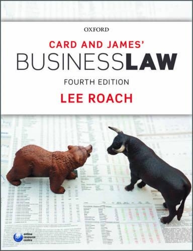Бумажная книга «Card & James' Business Law», автор Ли Роуч - фото №1