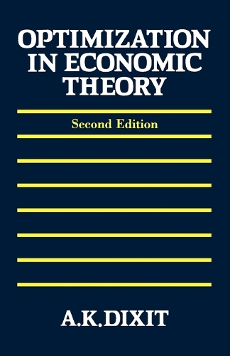 Бумажная книга «Optimization in Economic Theory», автор Авинаш К. Диксит - фото №1