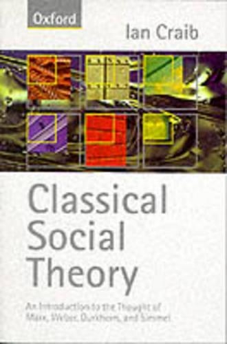 Паперова книга «Classical Social Theory», автор Ян Крейб - фото №1