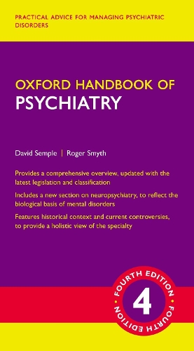 Паперова книга «Oxford Handbook of Psychiatry», авторів Девід Семпл, Роджер Сміт - фото №1