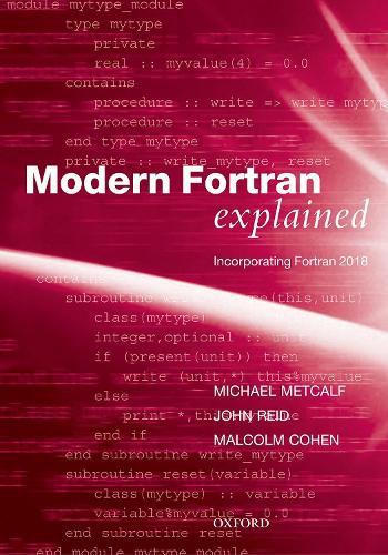 [object Object] «Modern Fortran Explained: Incorporating Fortran 2018», авторов Джон Рид, Малкольм Коэн, Майкл Меткалф - фото №1