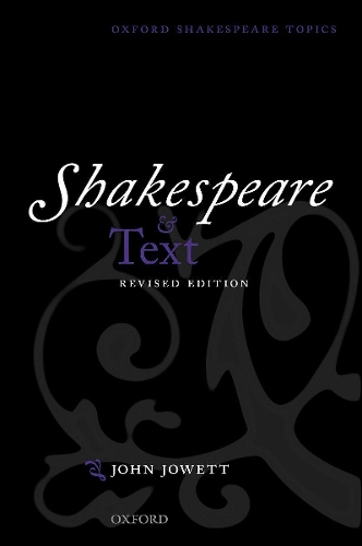Бумажная книга «Shakespeare and Text: Revised Edition», автор Джон Джоветт - фото №1