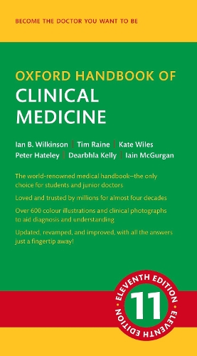 Паперова книга «Oxford Handbook of Clinical Medicine», авторів Діарбла Келлі, Ієн МакГурган, Ієн Б. Вілкінсон, Кейт Вайлс, Пітер Хейтлі, Тім Рейн - фото №1