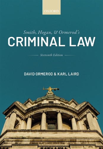 Бумажная книга «Smith, Hogan, and Ormerod's Criminal Law», авторов Дэвид Ормерод, Карл Лэйрд - фото №1