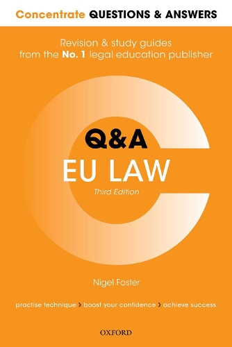 Бумажная книга «Concentrate Questions and Answers EU Law: Law Q&A Revision and Study Guide», автор Найджел Фостер - фото №1