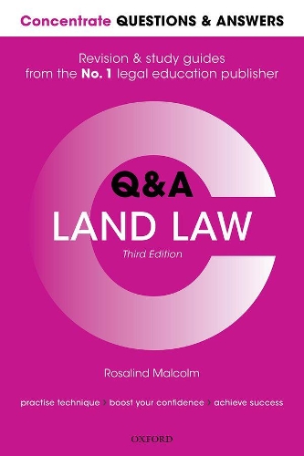 Паперова книга «Concentrate Questions and Answers Land Law: Law Q&A Revision and Study Guide», автор Розалінд Малкольм - фото №1