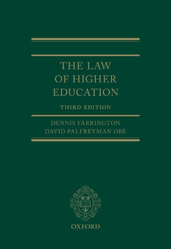 Бумажная книга «The Law of Higher Education», авторов Дэвид Палфриман, Деннис Фаррингтон - фото №1