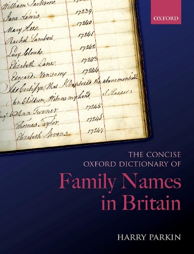 Бумажная книга «The Concise Oxford Dictionary of Family Names in Britain», автор Гарри Паркин - фото №1