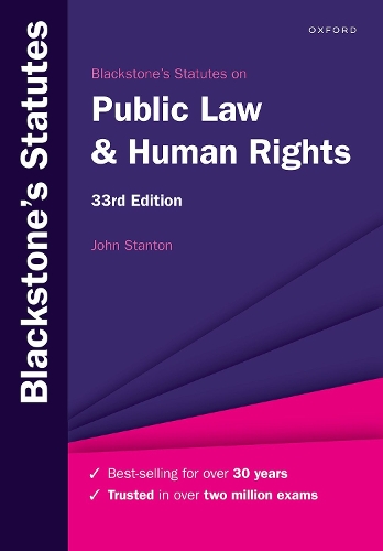 Паперова книга «Blackstone's Statutes on Public Law & Human Rights», автор Джон Стентон - фото №1