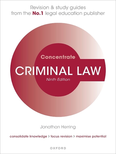 Паперова книга «Criminal Law Concentrate: Law Revision and Study Guide», автор Джонатан Херрінг - фото №1