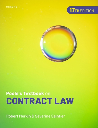 Паперова книга «Poole's Textbook on Contract Law», авторів Роберт Меркін, Северин Сентьє - фото №1