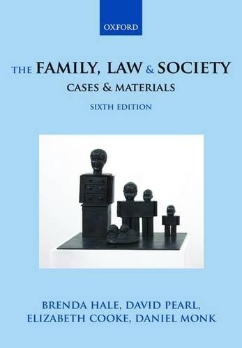 Бумажная книга «The Family, Law & Society: Cases & Materials», авторов Бренда Хейл, Дэниел Монк, Дэвид Перл, Элизабет Кук - фото №1