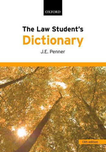 Бумажная книга «The Law Student's Dictionary», автор Джеймс Пеннер - фото №1