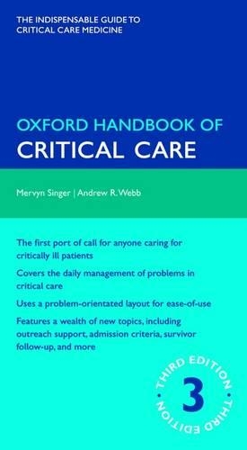 Паперова книга «Oxford Handbook of Critical Care», авторів Ендрю Вебб, Мервін Сінгер - фото №1
