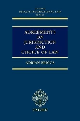 Бумажная книга «Agreements on Jurisdiction and Choice of Law», автор Адриан Бриггс - фото №1