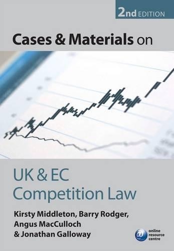 Бумажная книга «Cases and Materials on UK and EC Competition Law», авторов Энгус Маккалох, Барри Роджер, Джонатан Гэллоуэй, Кирсти Миддлтон - фото №1