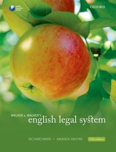 Паперова книга «Walker & Walker's English Legal System», авторів Аманда Ахтар, Річард Уорд - фото №1