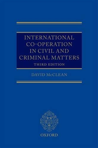 Паперова книга «International Co-operation in Civil and Criminal Matters», автор Девід МакКлін - фото №1