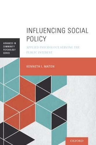 Паперова книга «Influencing Social Policy: Applied Psychology Serving the Public Interest», автор Кеннет І. Матон - фото №1