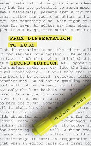 Бумажная книга «From Dissertation to Book, Second Edition», автор Уильям Джермано - фото №1