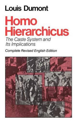 Паперова книга «Homo Hierarchicus: The Caste System and Its Implications», автор Луї Дюмон - фото №1